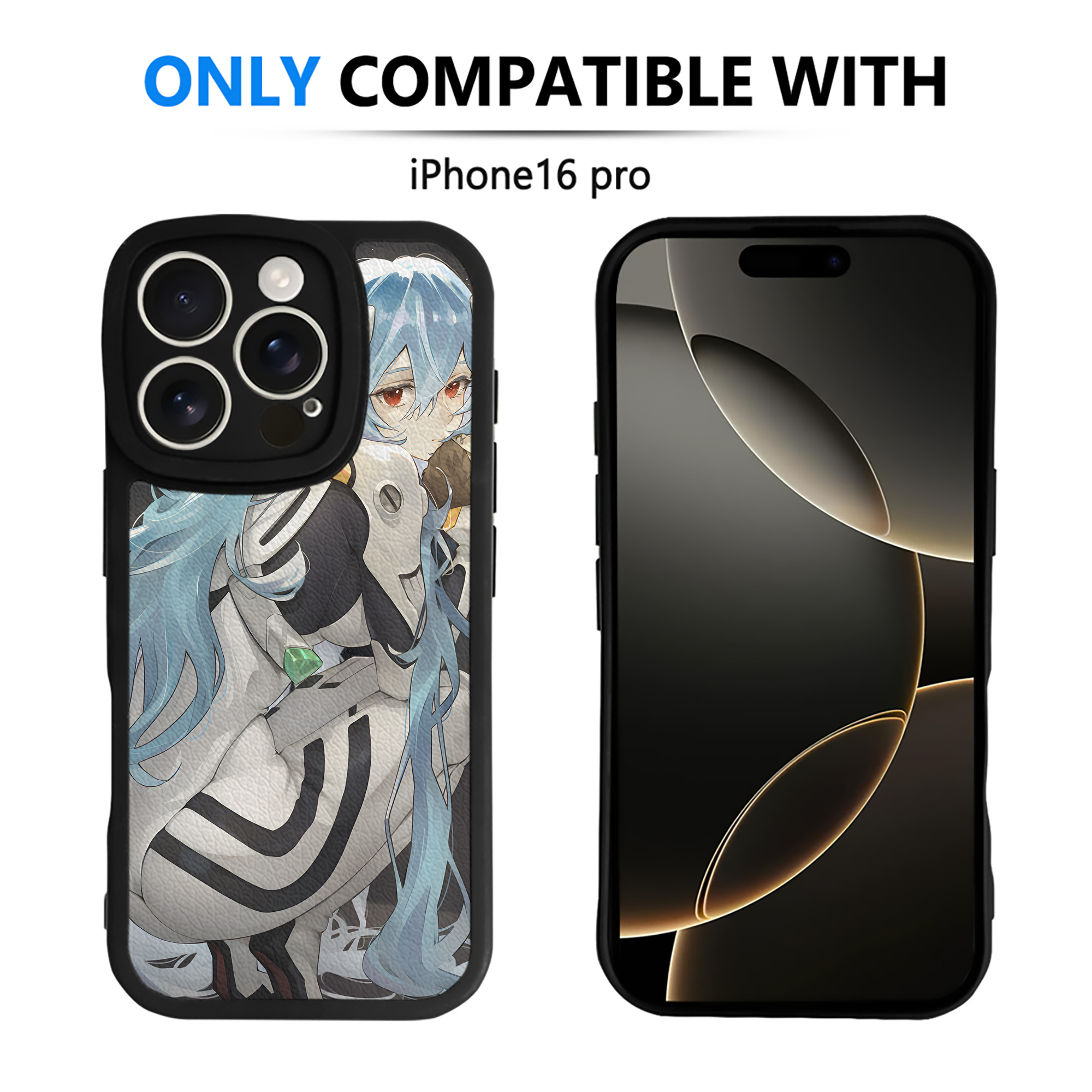 （画像用） EVA 新世紀エヴァンゲリオン 【iPhone 16シリーズ対応】シリコンスマホケース（レザー調） 材質：シリコン
